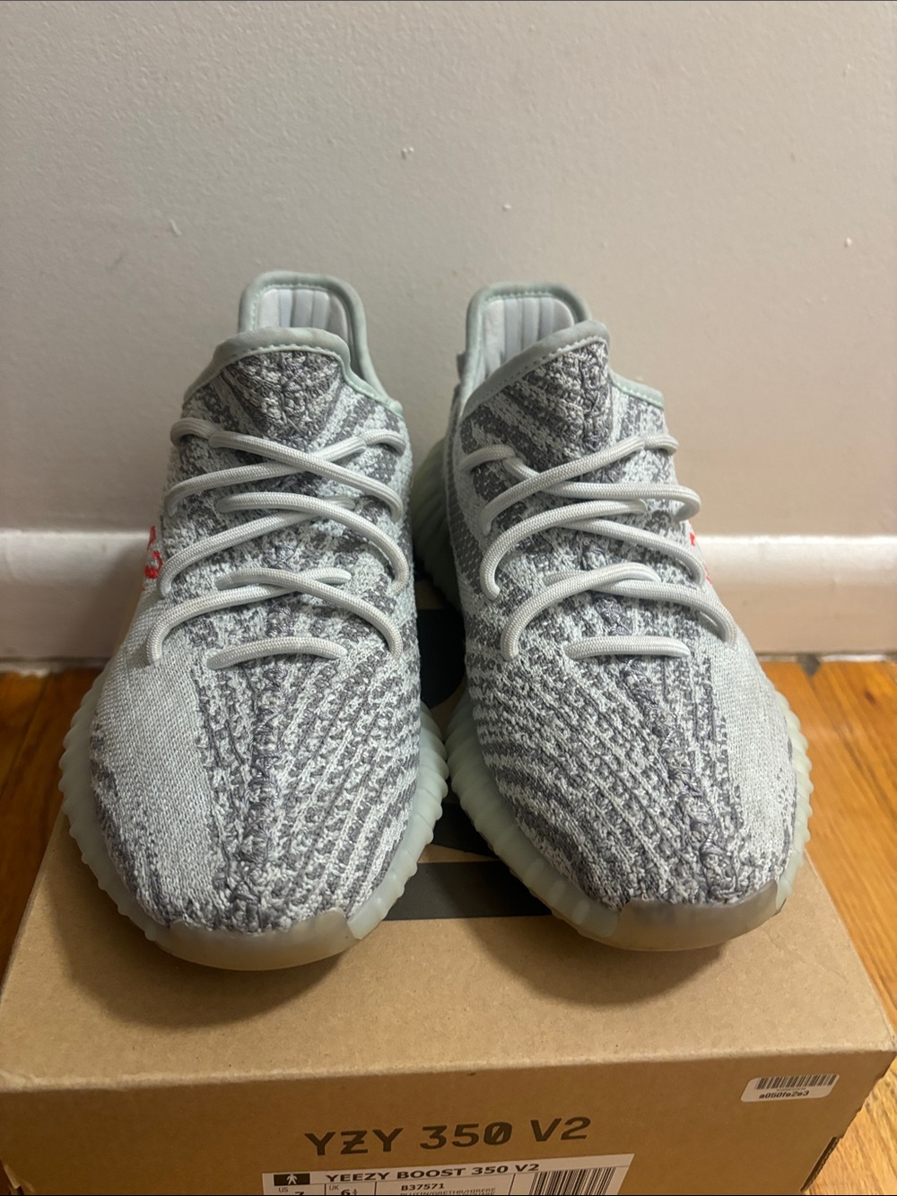 adidas Yeezy Boost 350 V2 - Grey and Light Grey Knit